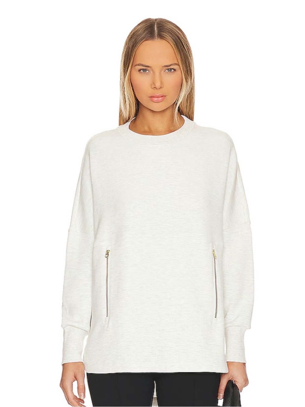Varley Paige Longline Sweater Ivory Marl S NWOT
